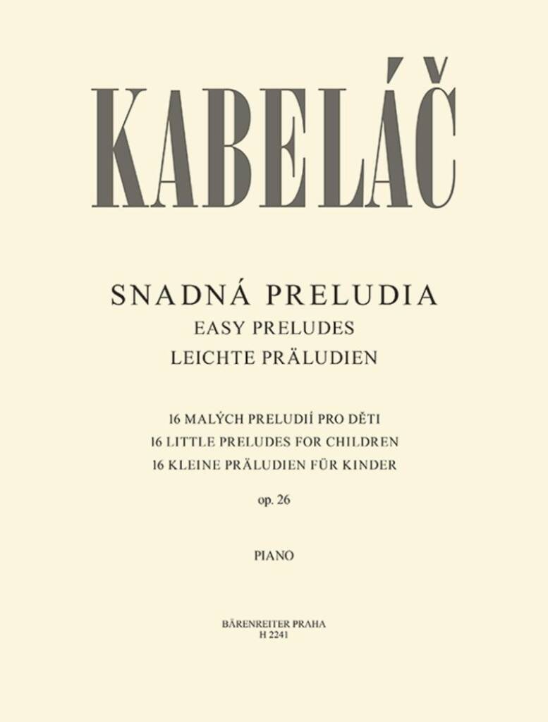Easy Preludes op. 26
